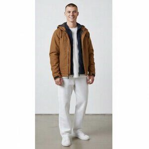 Dickies 2 in 1 Canvas Duck Work Jacket Removable Hooded Fleece Liner Men's XL